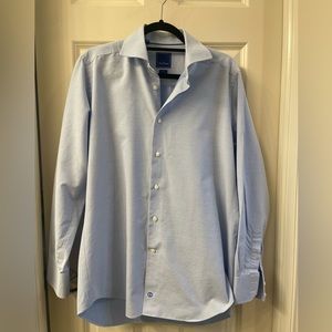 Men’s David Donahue long sleeve dress shirt size 16.5 34-35 Trim